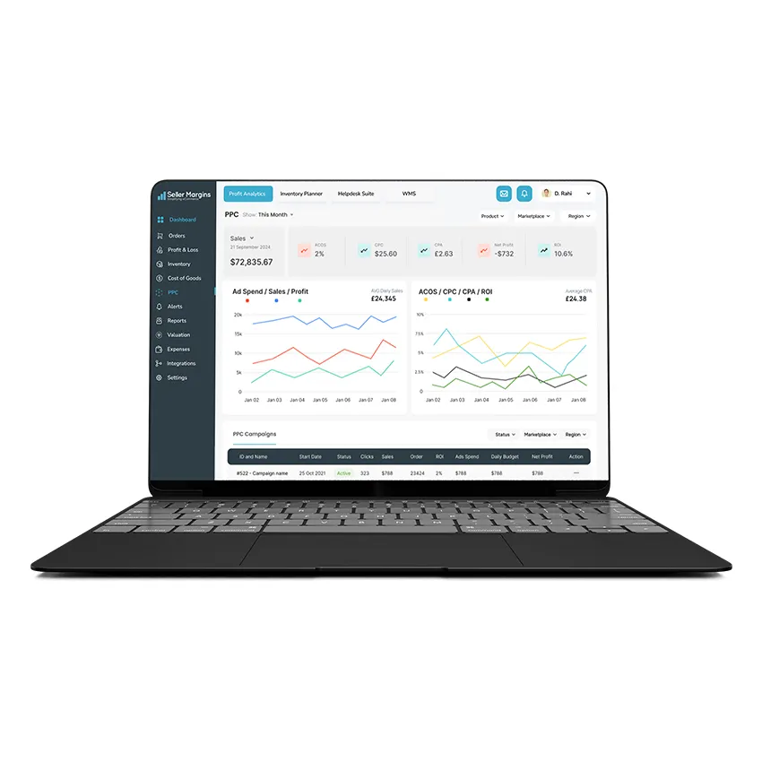 Seller Margins eCommerce Data Analytics profit & loss, WMS, Inventory Management (7)